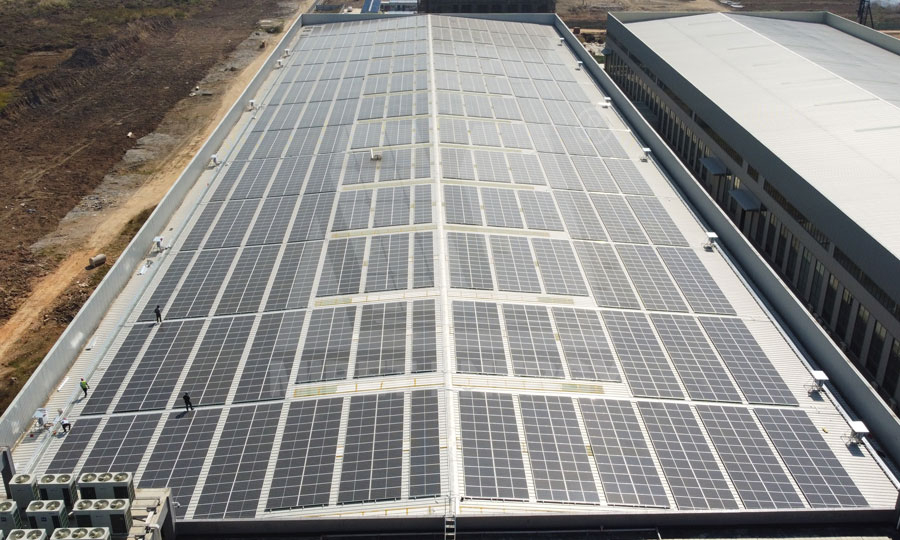 江門古井彩鋼瓦光伏系統(tǒng)項目