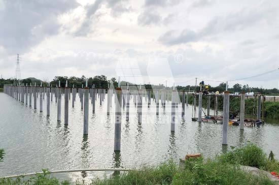 漁業(yè)養(yǎng)殖+光伏發(fā)電！邁貝特廣東開平50MW漁光互補光伏項目開工